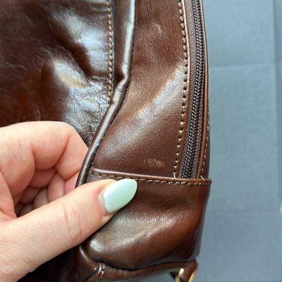 👜 NWT Marta Ponti Alix Leather Backpack - Picture 3 of 7